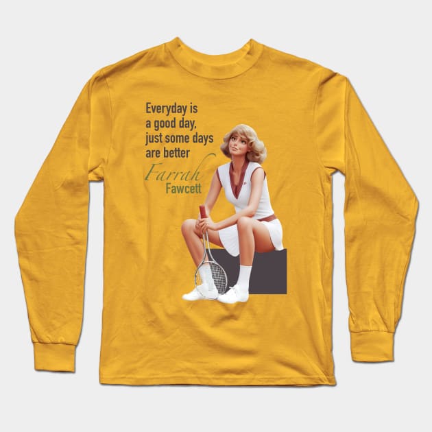 Farrah Fawcett 3D cartoon Long Sleeve T-Shirt by BAJAJU